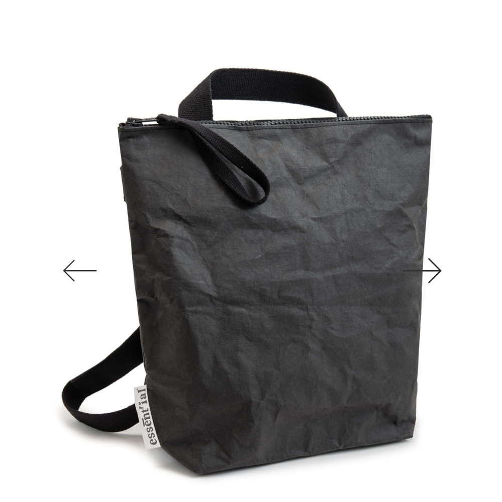 Essent-ial Black Backpack with Versatile Design